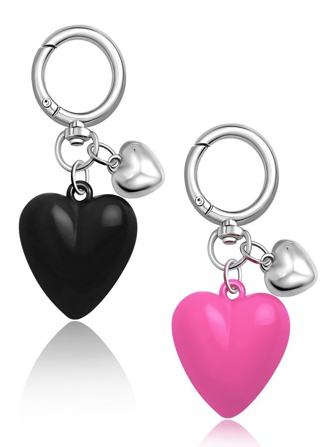 nylry Couple Matching Keychains for Women Men Heart Keychain Gifts for Him Her Boyfriend Gir.lfriend Wedding Anniversary Birthday Gifts Matching Couples Stuff Heart Bag Charms Purse for Handbags-2 - Image 1